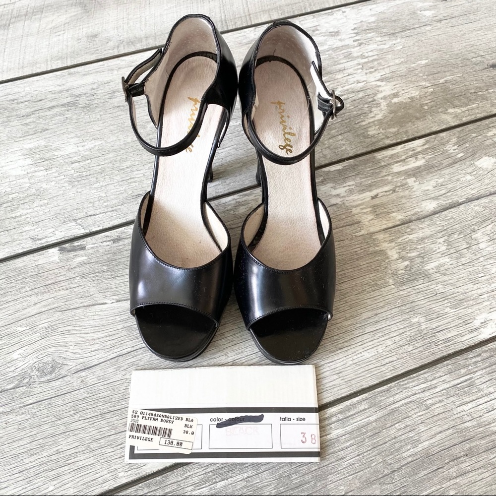 Privilege Paris Open Toe Platform Heel - image 1